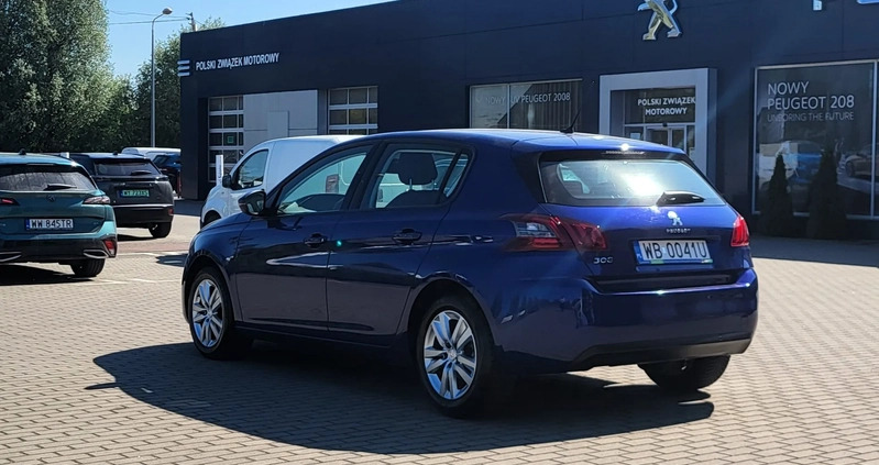 Peugeot 308 cena 43900 przebieg: 79000, rok produkcji 2019 z Annopol małe 301